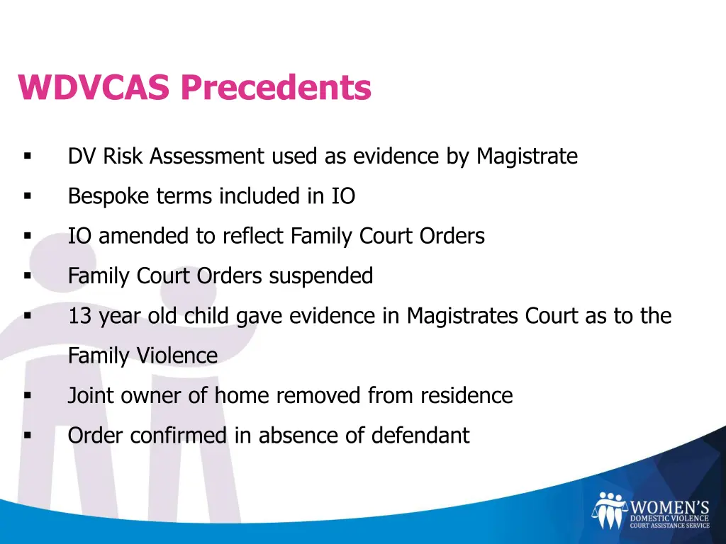 wdvcas precedents