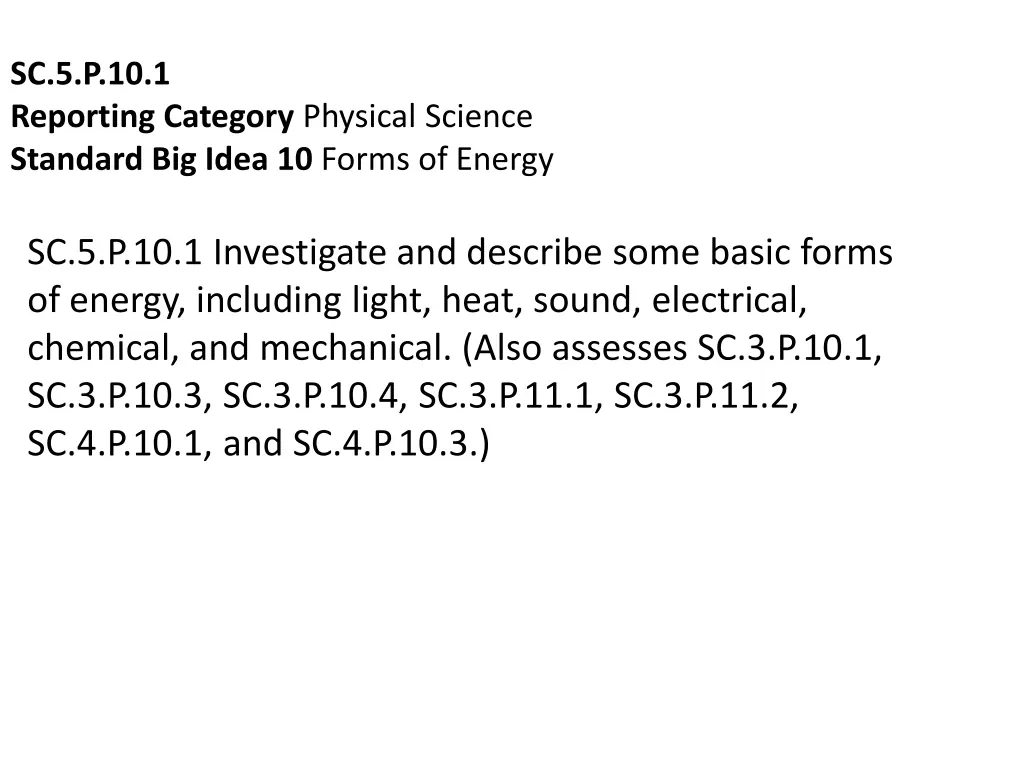 sc 5 p 10 1 reporting category physical science