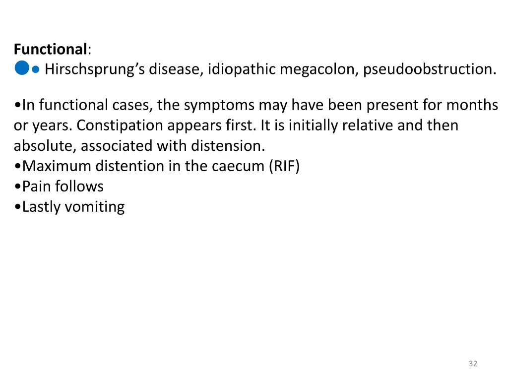 functional hirschsprung s disease idiopathic