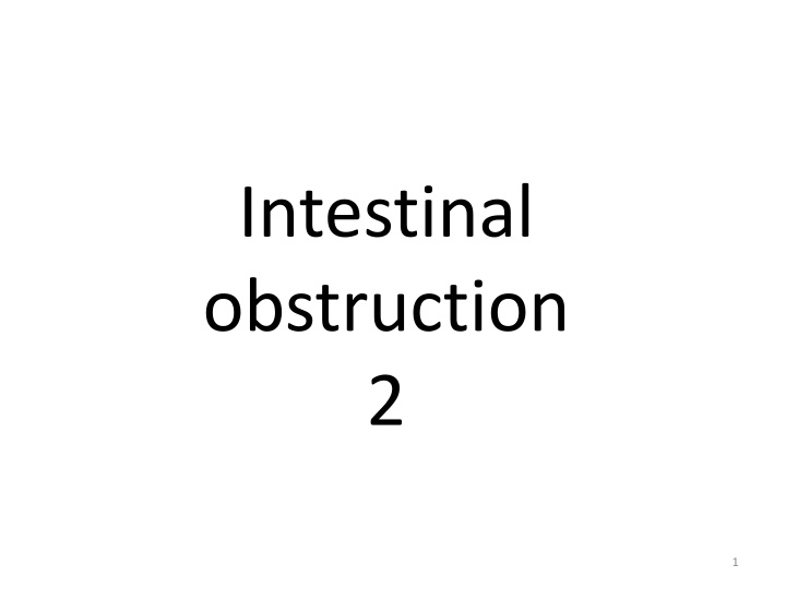 intestinal obstruction 2