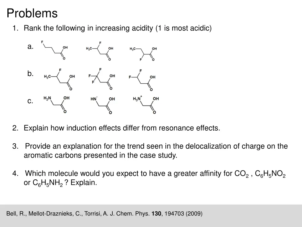 problems 1 rank the following in increasing