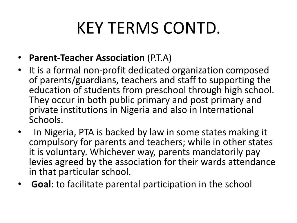 key terms contd 1