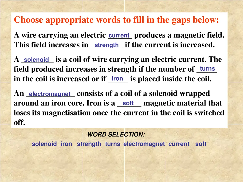 choose appropriate words to fill in the gaps below 1