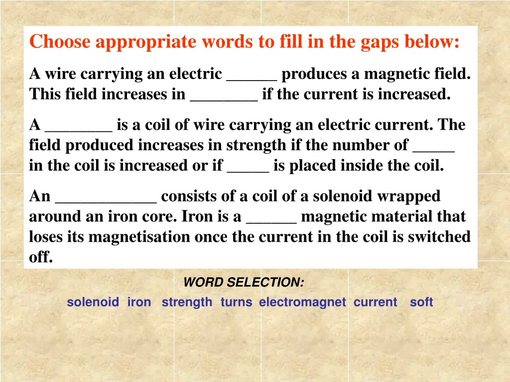 choose appropriate words to fill in the gaps below