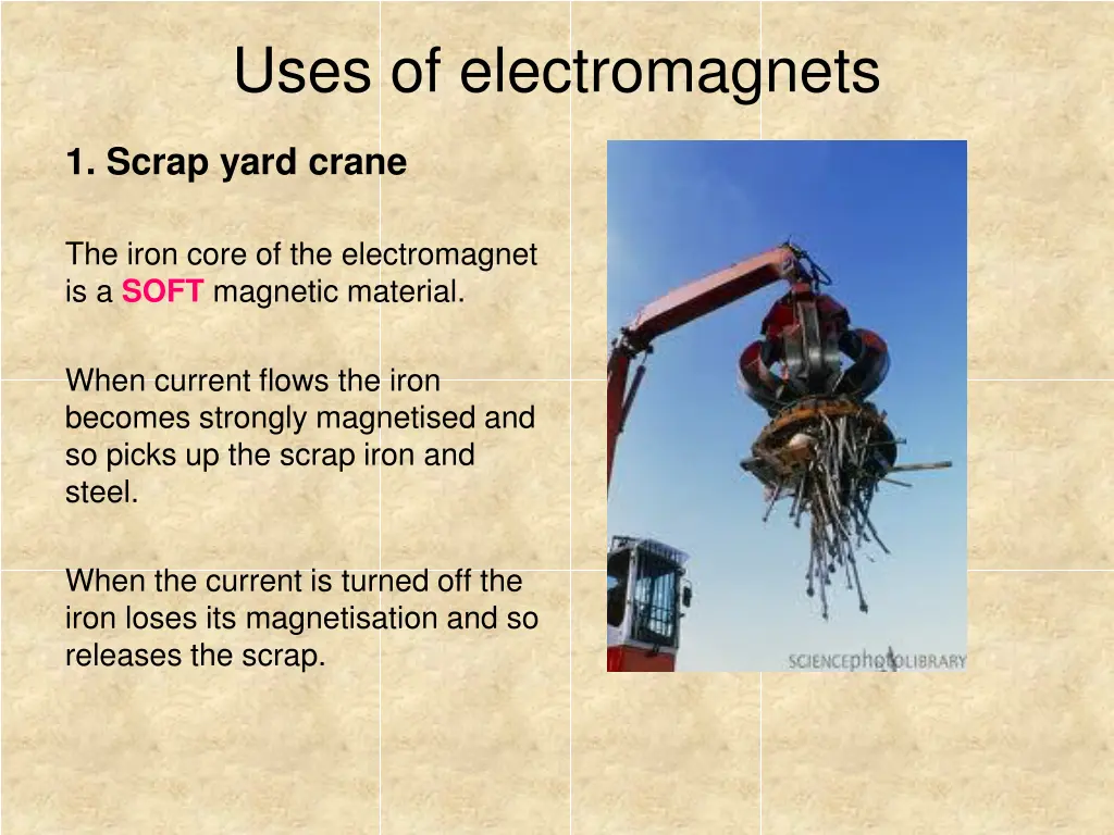 uses of electromagnets