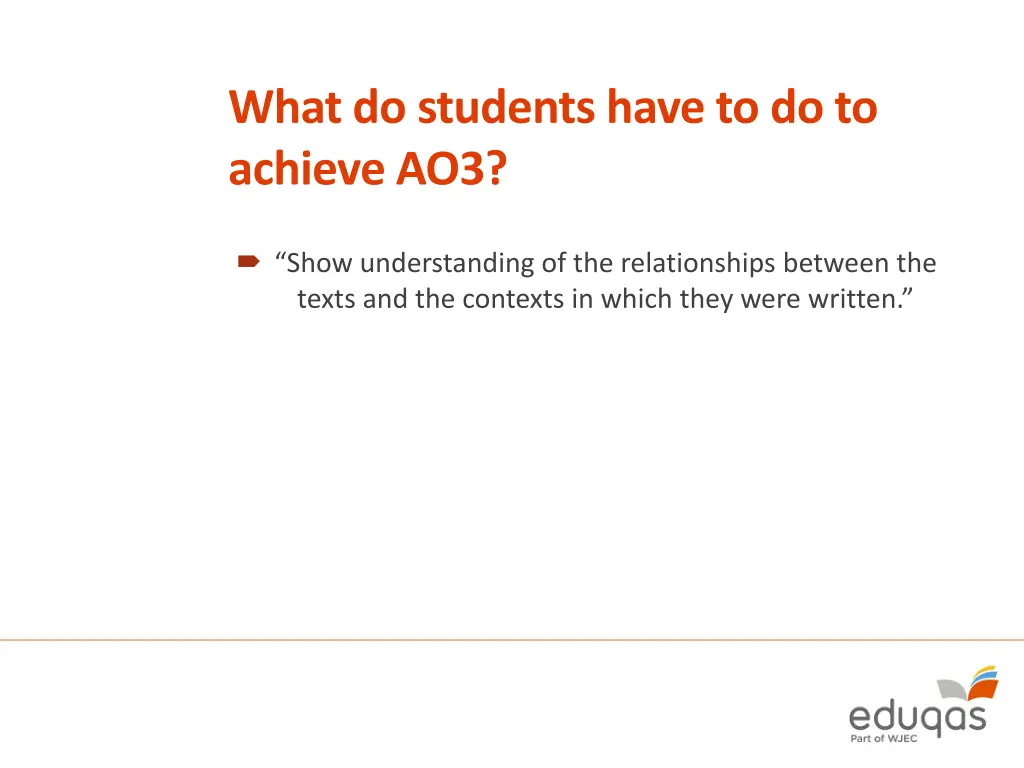 what do students have to do to achieve ao3