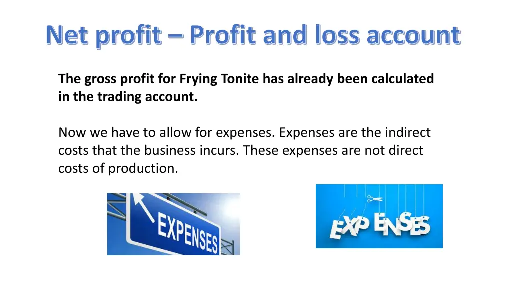 net profit profit and loss account 1