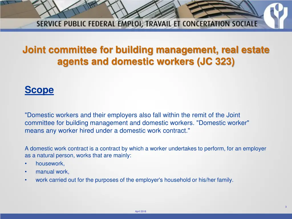 joint committee for building management real