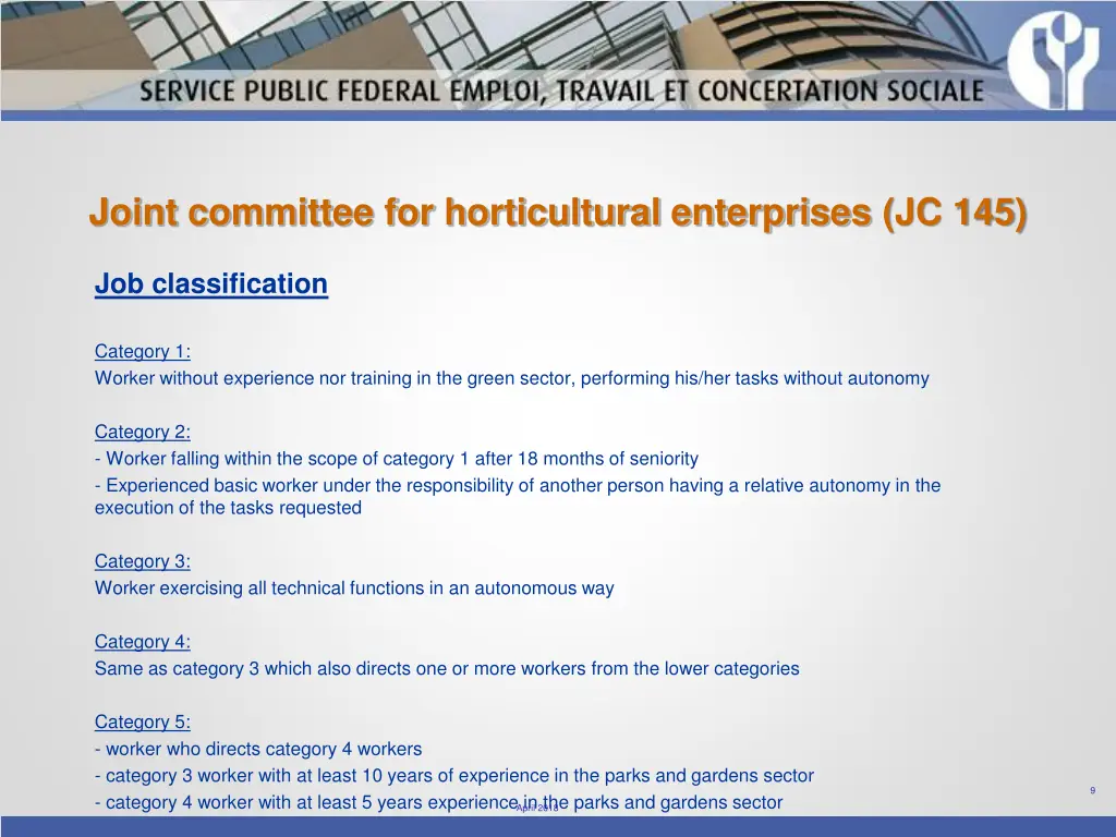 joint committee for horticultural enterprises 1