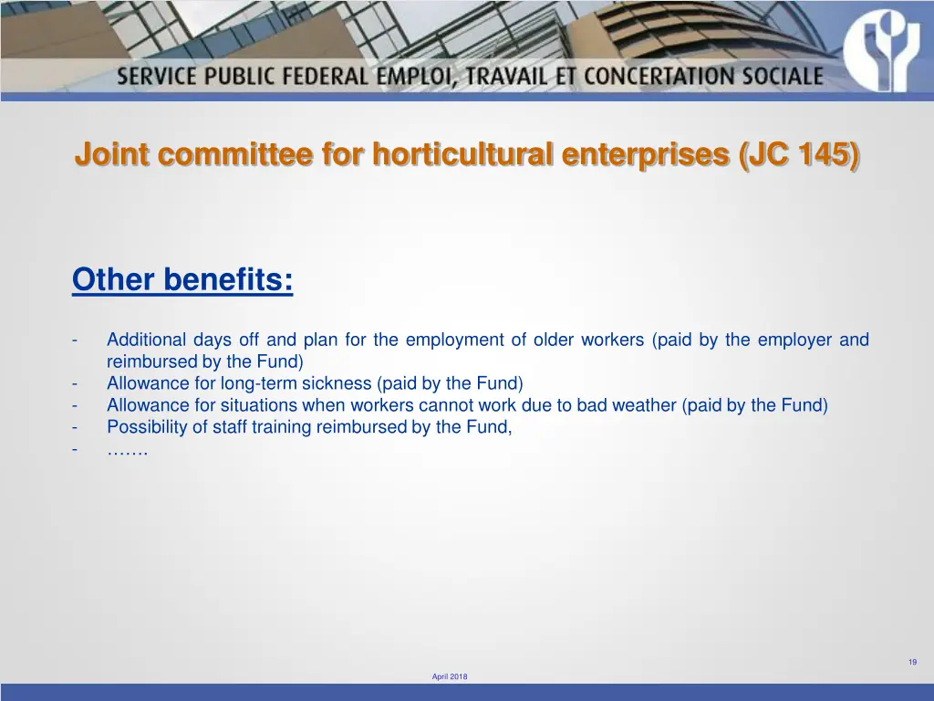 joint committee for horticultural enterprises 11