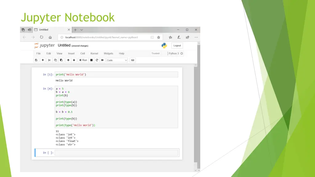 jupyter notebook