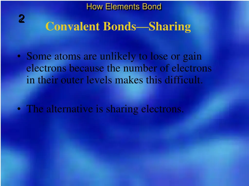 how elements bond 4