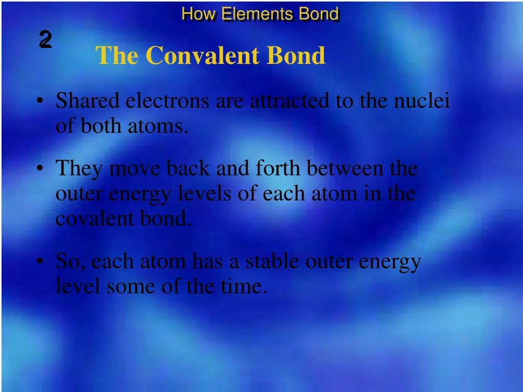 how elements bond 6