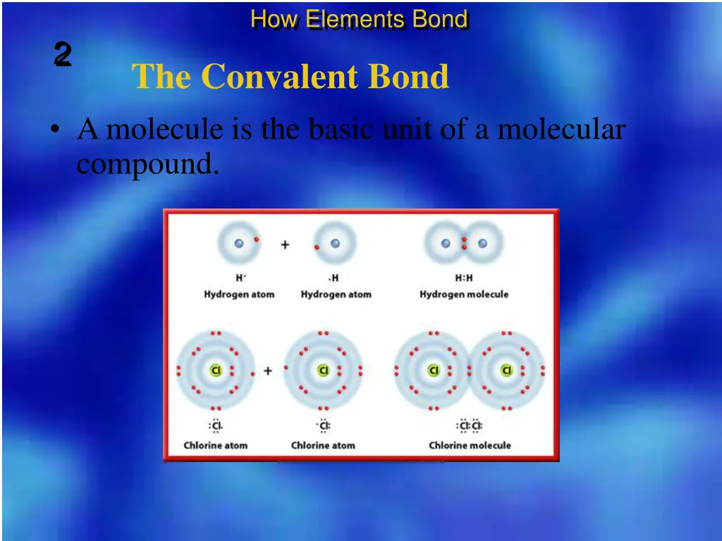 how elements bond 8