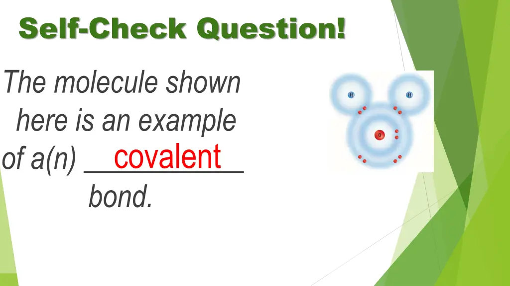 self check question the molecule shown here