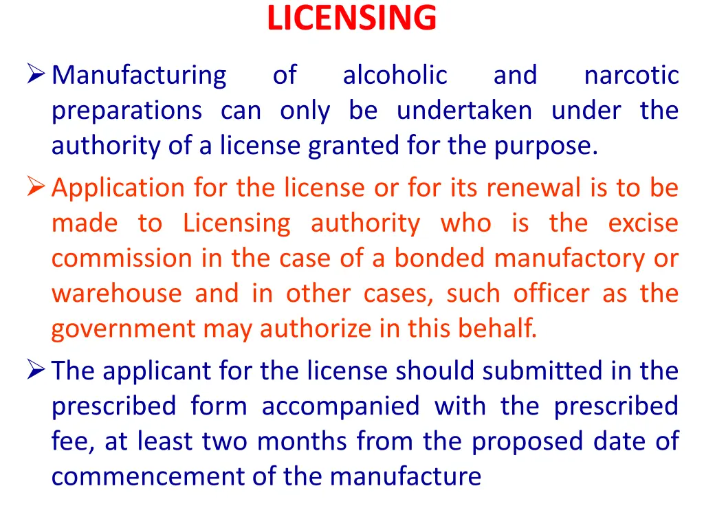 licensing