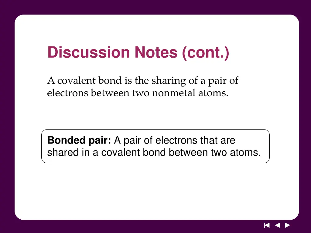 discussion notes cont