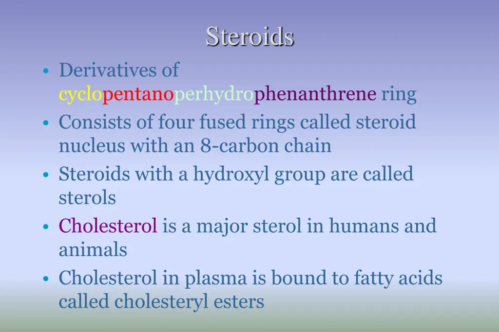 steroids