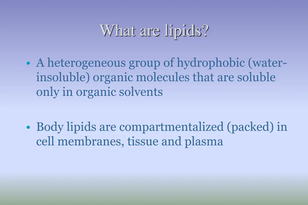 what are lipids