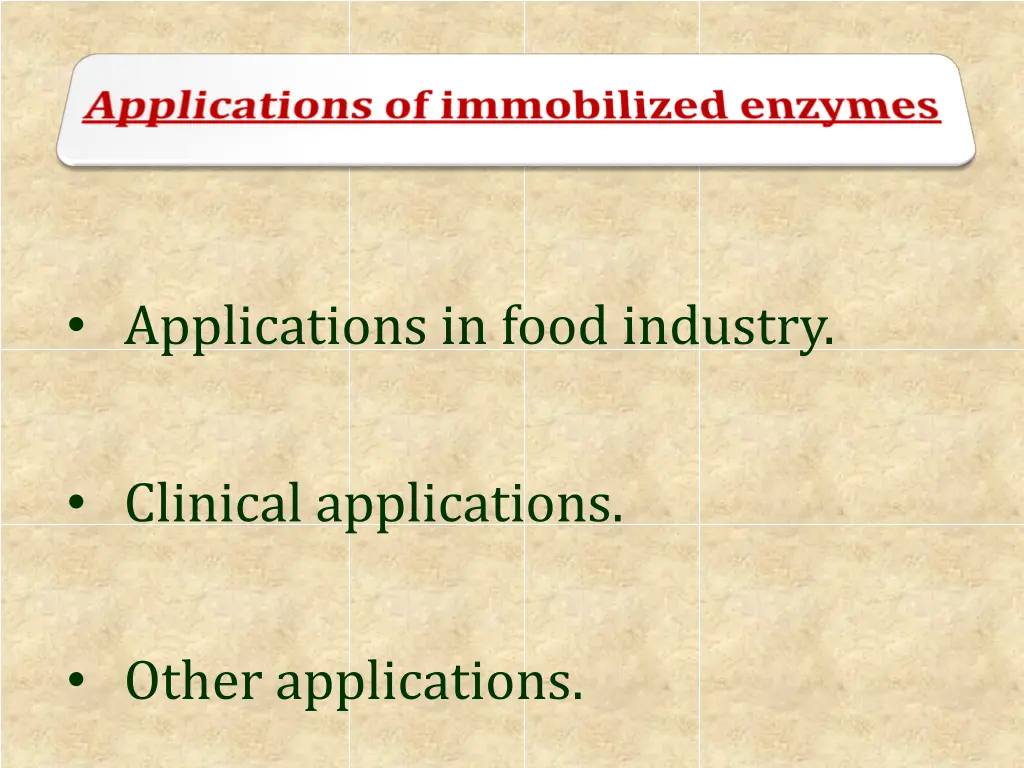 applications in food industry