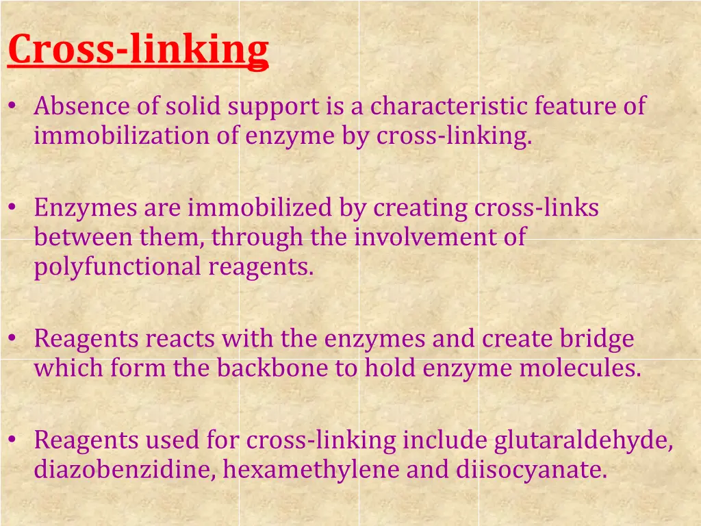 cross linking