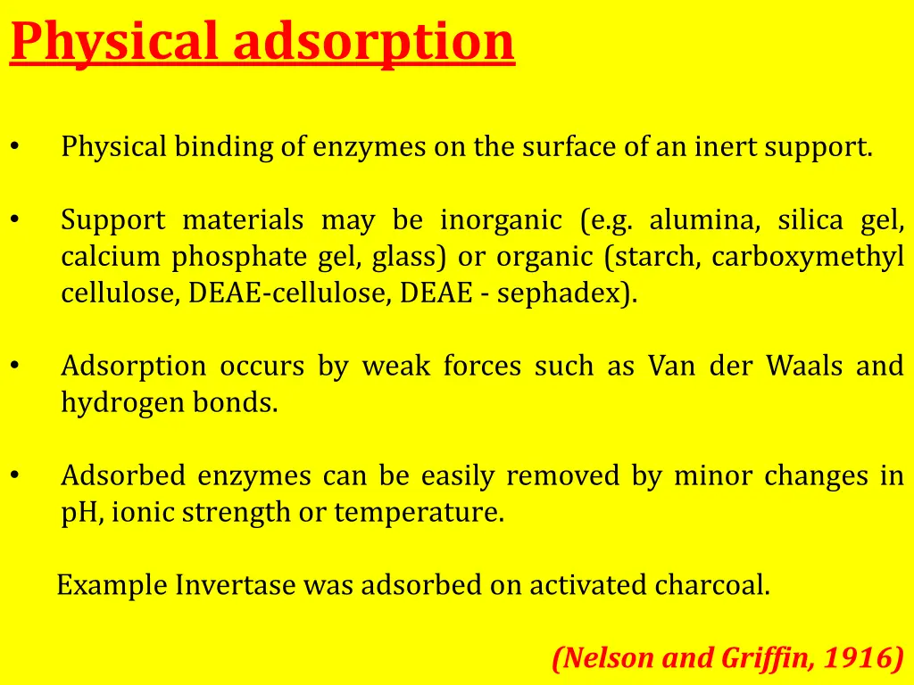 physical adsorption