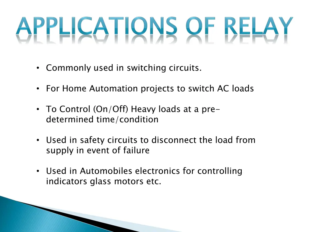 commonly used in switching circuits