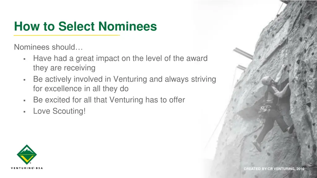 how to select nominees