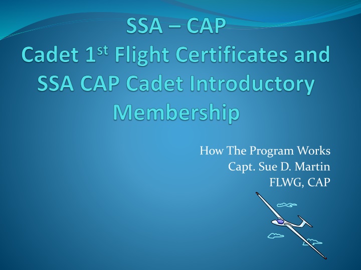 how the program works capt sue d martin