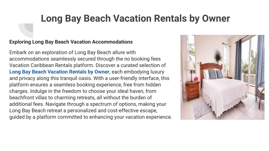 long bay beach vacation rentals by owner