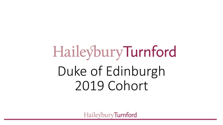 duke of edinburgh 2019 cohort