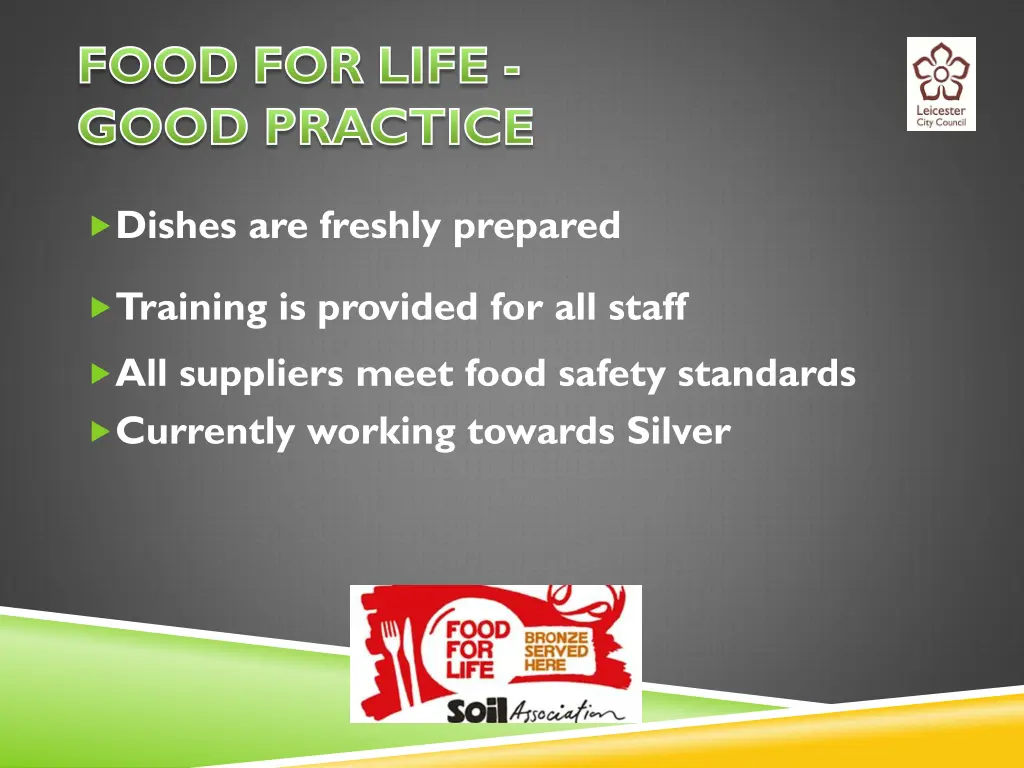 food for life good practice