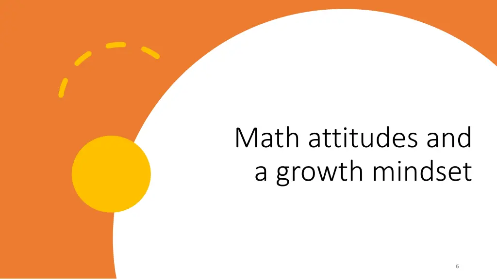 math attitudes and a growth mindset