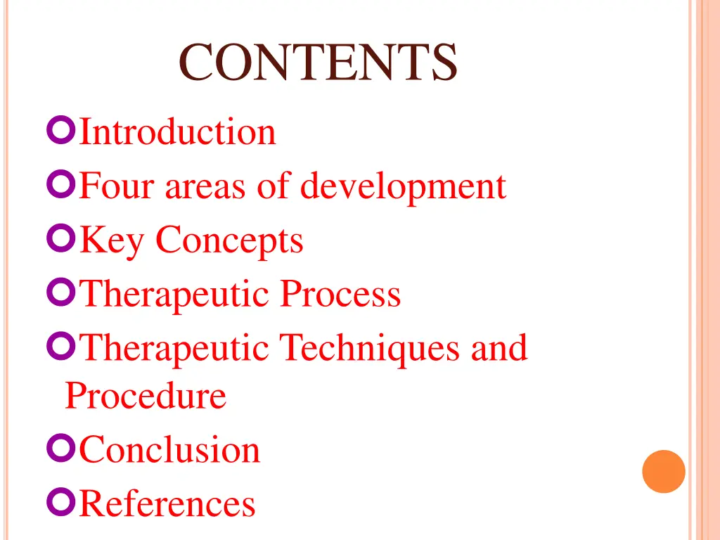 contents introduction four areas of development