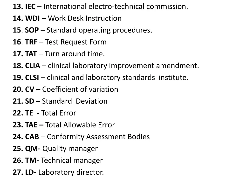 13 iec international electro technical commission