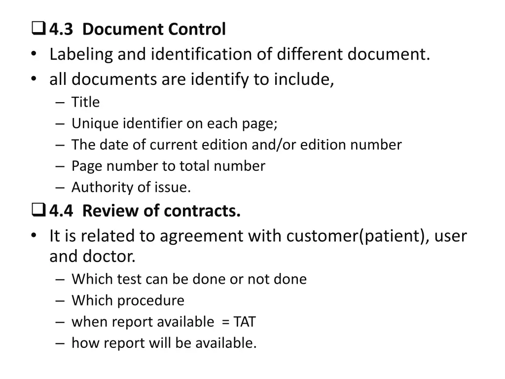 4 3 document control labeling and identification