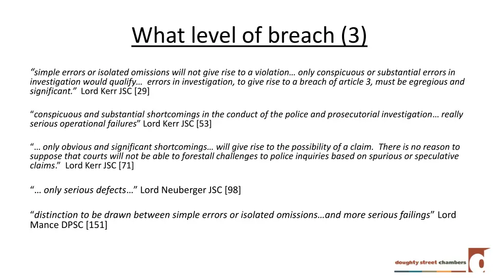 what level of breach 3