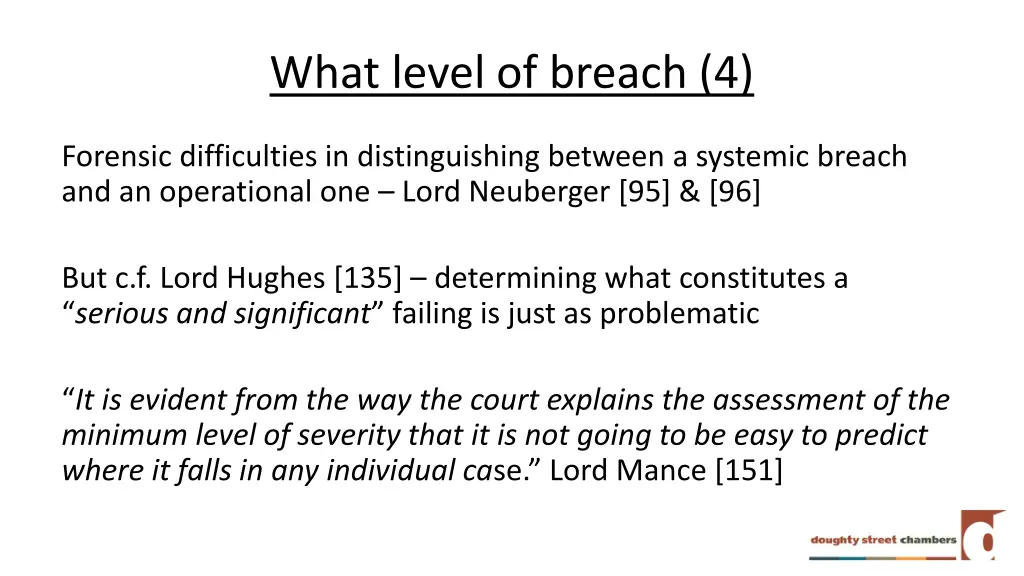 what level of breach 4