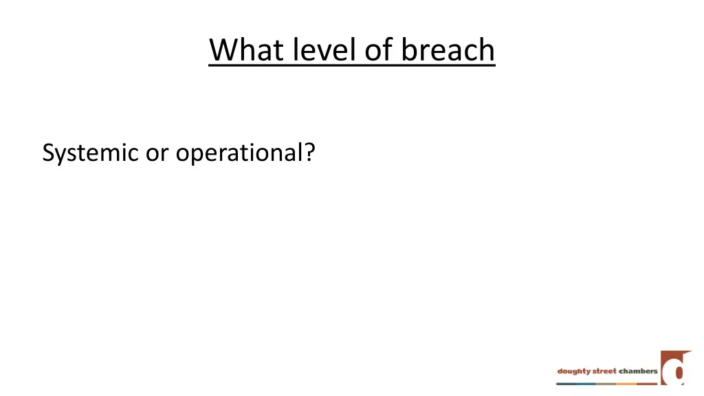 what level of breach