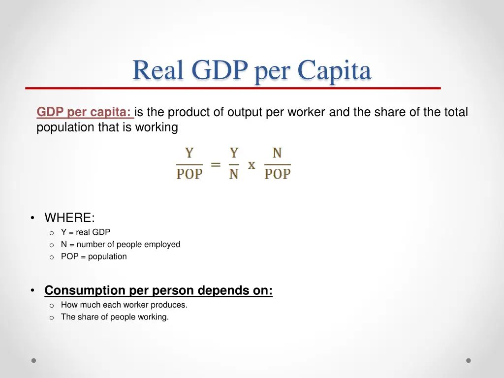 real gdp per capita