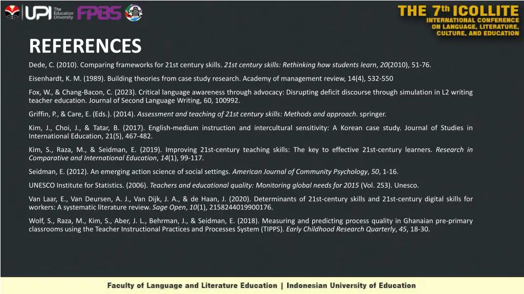 references dede c 2010 comparing frameworks