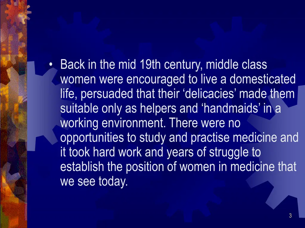 back in the mid 19th century middle class women