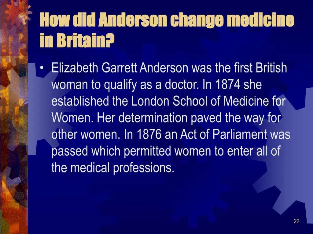 how did anderson change medicine how did anderson