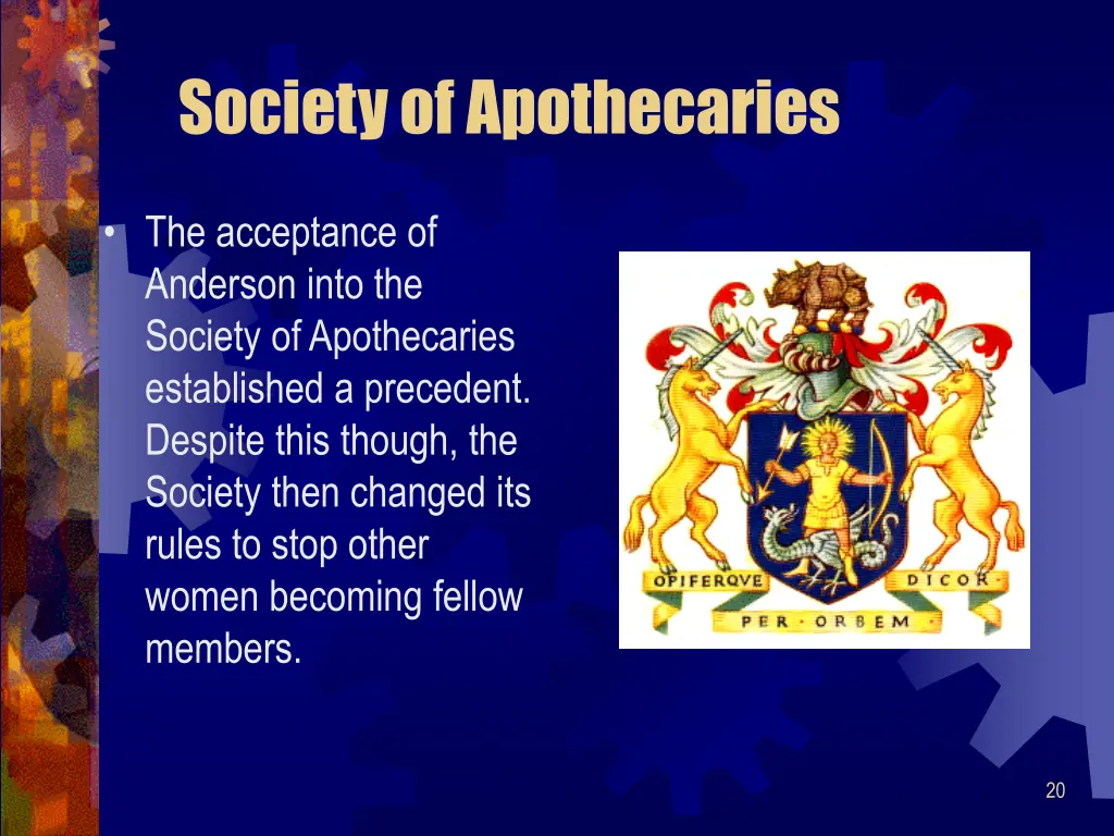 society of apothecaries