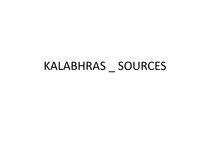 kalabhras sources