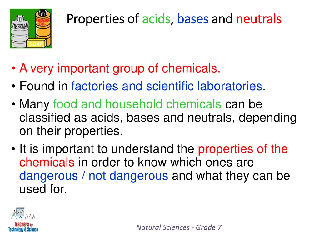 properties of properties of acids