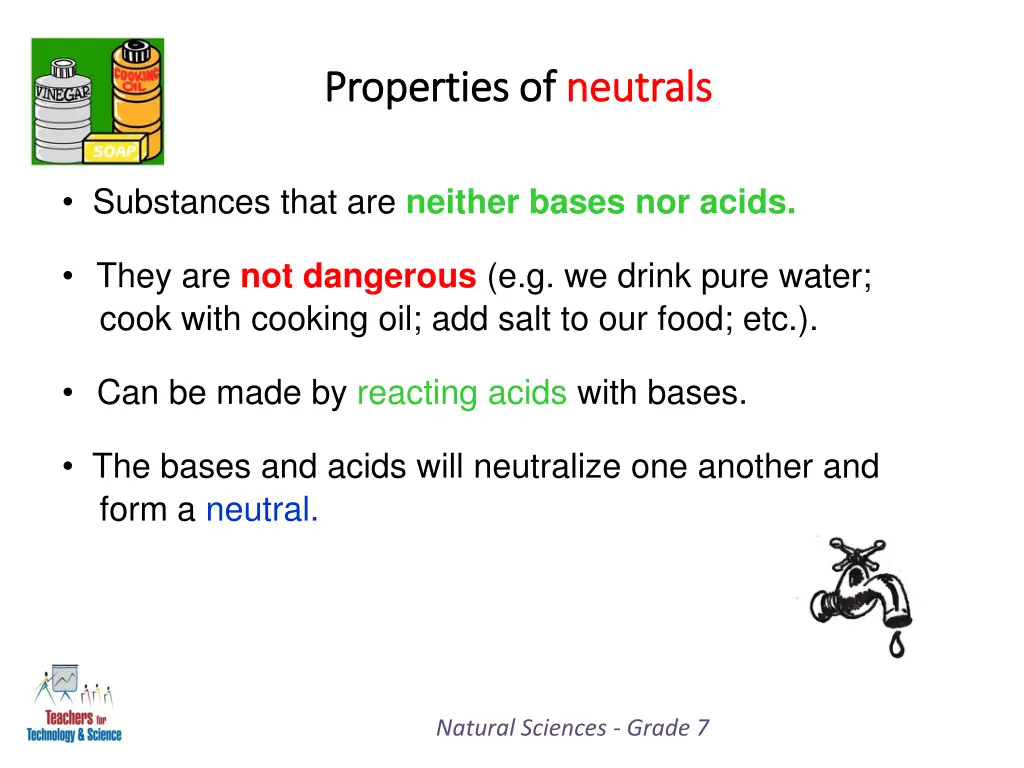 properties of properties of neutrals