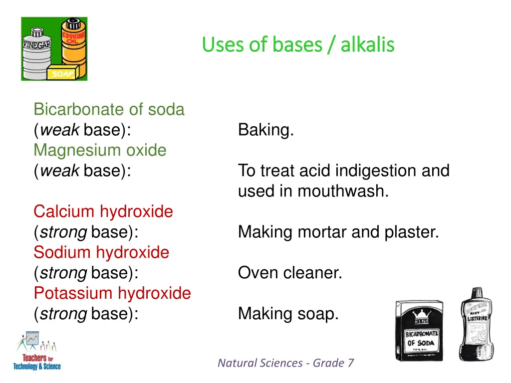 uses of bases alkalis uses of bases alkalis