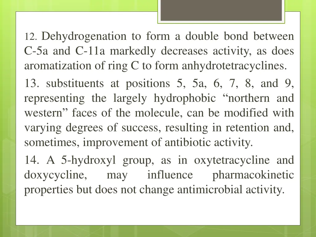 12 dehydrogenation to form a double bond between