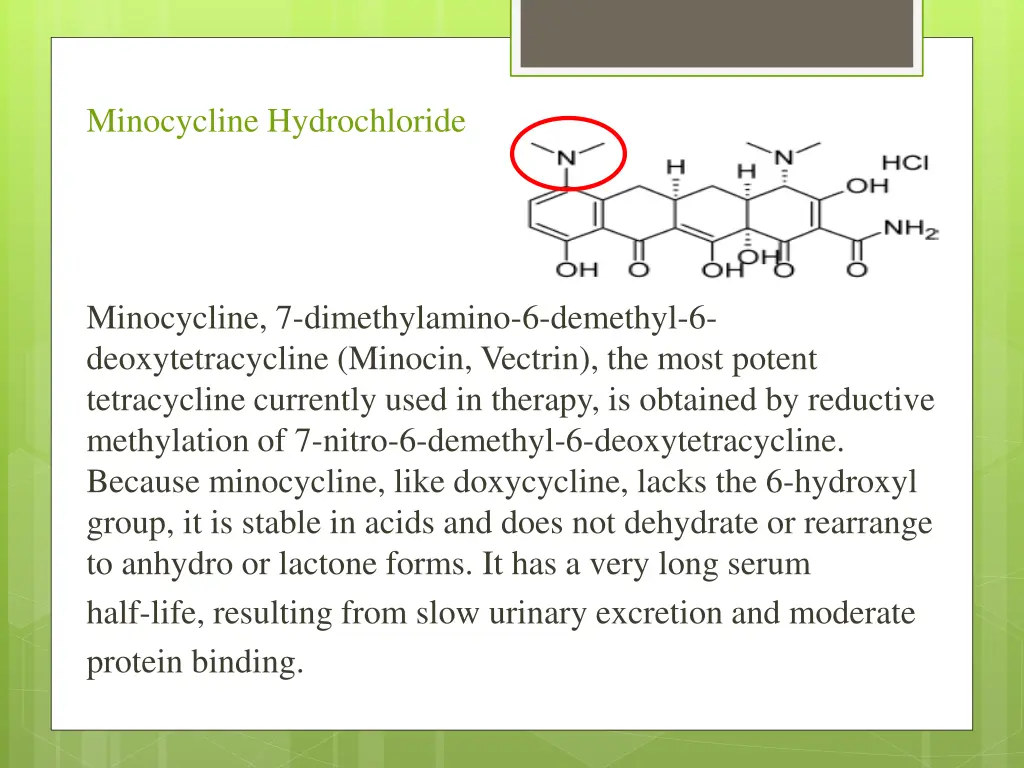 minocycline hydrochloride